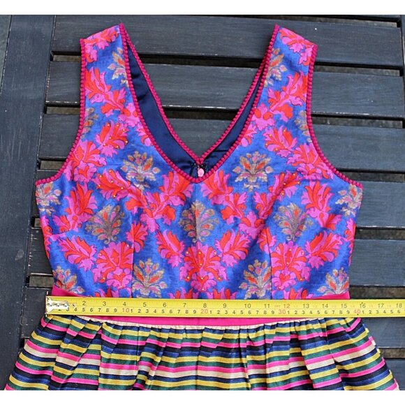 Payal Jain - Francesca Suzani Print Multicolor Dress in size 10 - Picture 6 of 12